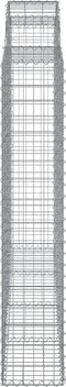 vidaXL - Schanskorven - 9 - st - gewelfd - 200x30x160/180 - cm - ijzer