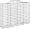 vidaXL - Schanskorven - 9 - st - gewelfd - 200x50x140/160 - cm - ijzer