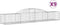 vidaXL - Schanskorven - 9 - st - gewelfd - 300x50x40/60 - cm - gegalvaniseerd - ijzer