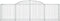 vidaXL - Schanskorven - 9 - st - gewelfd - 300x50x80/100 - cm - gegalvaniseerd - ijzer