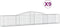 vidaXL - Schanskorven - 9 - st - gewelfd - 400x50x60/80 - cm - gegalvaniseerd - ijzer