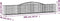vidaXL - Schanskorven - 9 - st - gewelfd - 400x50x60/80 - cm - gegalvaniseerd - ijzer