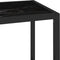 vidaXL - Schap - 100x36x90 - cm - gehard - glas - transparant - zwartmarmerkleurig