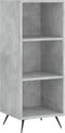 vidaXL - Schappenkast - 34,5x32,5x90 - cm - bewerkt - hout - betongrijs