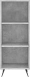 vidaXL - Schappenkast - 34,5x32,5x90 - cm - bewerkt - hout - betongrijs