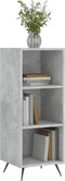 vidaXL - Schappenkast - 34,5x32,5x90 - cm - bewerkt - hout - betongrijs