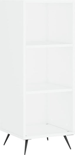 vidaXL - Schappenkast - 34,5x32,5x90 - cm - bewerkt - hout - wit