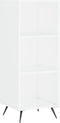 vidaXL - Schappenkast - 34,5x32,5x90 - cm - bewerkt - hout - wit