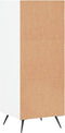vidaXL - Schappenkast - 34,5x32,5x90 - cm - bewerkt - hout - wit