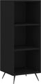 vidaXL - Schappenkast - 34,5x32,5x90 - cm - bewerkt - hout - zwart