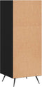 vidaXL - Schappenkast - 34,5x32,5x90 - cm - bewerkt - hout - zwart