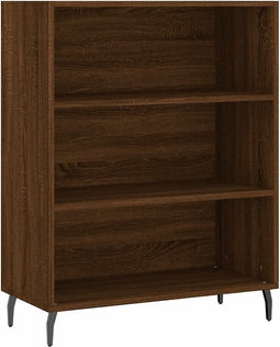 vidaXL - Schappenkast - 69,5x32,5x90 - cm - bewerkt - hout - bruin - eikenkleur