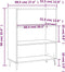 vidaXL - Schappenkast - 69,5x32,5x90 - cm - bewerkt - hout - bruin - eikenkleur