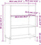 vidaXL - Schappenkast - 69,5x32,5x90 - cm - bewerkt - hout - bruin - eikenkleur