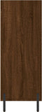 vidaXL - Schappenkast - 69,5x32,5x90 - cm - bewerkt - hout - bruin - eikenkleur