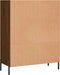 vidaXL - Schappenkast - 69,5x32,5x90 - cm - bewerkt - hout - bruin - eikenkleur