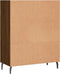 vidaXL - Schappenkast - 69,5x32,5x90 - cm - bewerkt - hout - bruin - eikenkleur