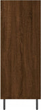 vidaXL - Schappenkast - 69,5x32,5x90 - cm - bewerkt - hout - bruin - eikenkleur