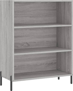 vidaXL - Schappenkast - 69,5x32,5x90 - cm - bewerkt - hout - grijs - sonoma - eiken