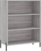 vidaXL - Schappenkast - 69,5x32,5x90 - cm - bewerkt - hout - grijs - sonoma - eiken