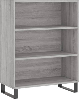 vidaXL - Schappenkast - 69,5x32,5x90 - cm - bewerkt - hout - grijs - sonoma - eiken