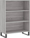 vidaXL - Schappenkast - 69,5x32,5x90 - cm - bewerkt - hout - grijs - sonoma - eiken