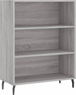 vidaXL - Schappenkast - 69,5x32,5x90 - cm - bewerkt - hout - grijs - sonoma - eiken