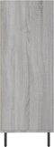 vidaXL - Schappenkast - 69,5x32,5x90 - cm - bewerkt - hout - grijs - sonoma - eiken