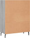 vidaXL - Schappenkast - 69,5x32,5x90 - cm - bewerkt - hout - grijs - sonoma - eiken