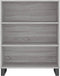vidaXL - Schappenkast - 69,5x32,5x90 - cm - bewerkt - hout - grijs - sonoma - eiken