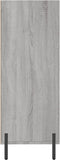 vidaXL - Schappenkast - 69,5x32,5x90 - cm - bewerkt - hout - grijs - sonoma - eiken