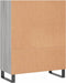 vidaXL - Schappenkast - 69,5x32,5x90 - cm - bewerkt - hout - grijs - sonoma - eiken