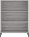 vidaXL - Schappenkast - 69,5x32,5x90 - cm - bewerkt - hout - grijs - sonoma - eiken