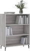 vidaXL - Schappenkast - 69,5x32,5x90 - cm - bewerkt - hout - grijs - sonoma - eiken