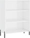 vidaXL - Schappenkast - 69,5x32,5x90 - cm - bewerkt - hout - hoogglans - wit