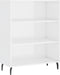 vidaXL - Schappenkast - 69,5x32,5x90 - cm - bewerkt - hout - hoogglans - wit