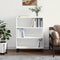 vidaXL - Schappenkast - 69,5x32,5x90 - cm - bewerkt - hout - hoogglans - wit