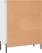 vidaXL - Schappenkast - 69,5x32,5x90 - cm - bewerkt - hout - hoogglans - wit