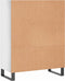 vidaXL - Schappenkast - 69,5x32,5x90 - cm - bewerkt - hout - hoogglans - wit