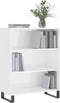 vidaXL - Schappenkast - 69,5x32,5x90 - cm - bewerkt - hout - hoogglans - wit