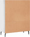 vidaXL - Schappenkast - 69,5x32,5x90 - cm - bewerkt - hout - hoogglans - wit