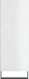 vidaXL - Schappenkast - 69,5x32,5x90 - cm - bewerkt - hout - hoogglans - wit