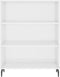 vidaXL - Schappenkast - 69,5x32,5x90 - cm - bewerkt - hout - hoogglans - wit