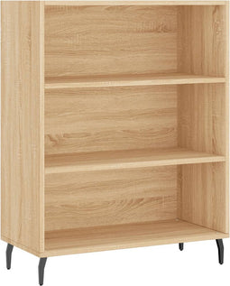 vidaXL - Schappenkast - 69,5x32,5x90 - cm - bewerkt - hout - sonoma - eikenkleurig