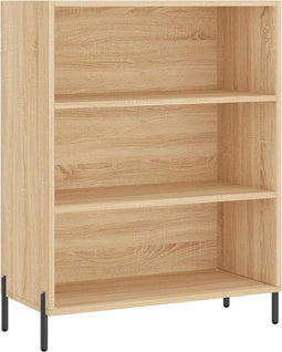vidaXL - Schappenkast - 69,5x32,5x90 - cm - bewerkt - hout - sonoma - eikenkleurig
