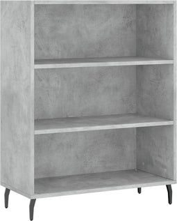 vidaXL - Schappenkast - 69,5x32,5x90 - cm - bewerkt - hout - betongrijs