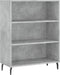 vidaXL - Schappenkast - 69,5x32,5x90 - cm - bewerkt - hout - betongrijs