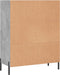 vidaXL - Schappenkast - 69,5x32,5x90 - cm - bewerkt - hout - betongrijs