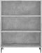 vidaXL - Schappenkast - 69,5x32,5x90 - cm - bewerkt - hout - betongrijs
