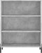 vidaXL - Schappenkast - 69,5x32,5x90 - cm - bewerkt - hout - betongrijs